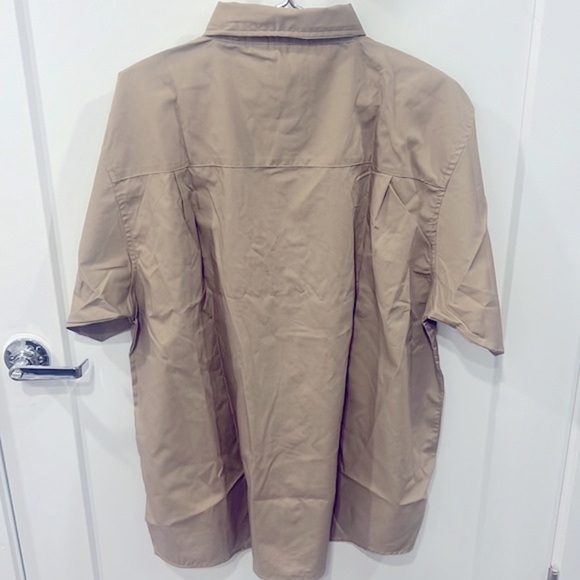 Blue Generation Khaki Short Sleeve Button Down - XL, Retro 90s Style uniform - Picture 4 of 4